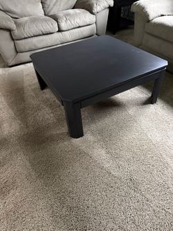 Coffee table, storage bench and tv stand.