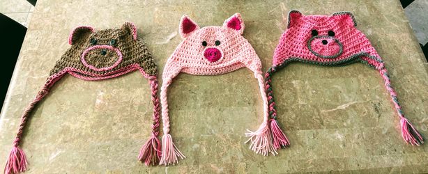 “My Wife Makes These Cute 🥰 Knitted Caps For Kids”