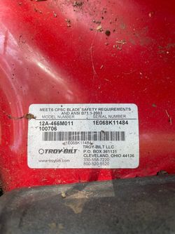 Troy Bilt Pushnower (Briggs and Stratton)