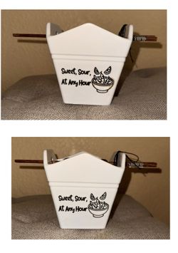 Sweet, Sour, At Any Hour ceramic bowls, $10/each