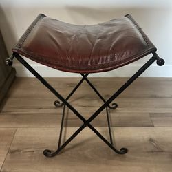 Leather Counter Stools, Set Of Four