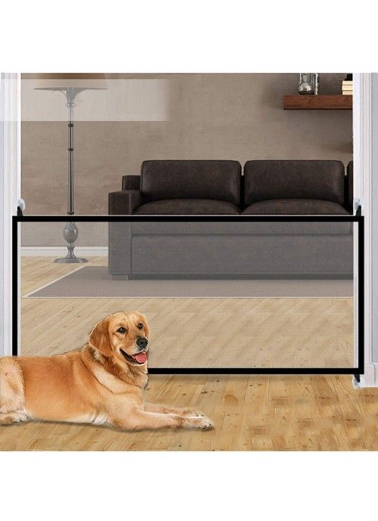 70.9"x28.3" Pet Gate,Baby Gate,Magic Gate Portable Folding mesh gate Safe Guard Isolated