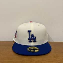 LA Dodgers Jackie Robinson 50th Anniversary Side Patch - Size 7 5/8 **Brand New**