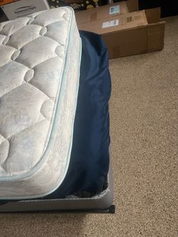 Twin bed frame one box spring 2 mattress