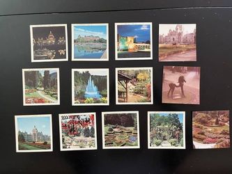Vtg 1970's Plastichrome Photos of Victoria BC & Butchart-13 Photos