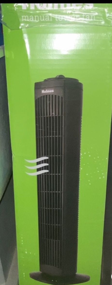 Holmes 29" Manual Tower Oscillating Fan with Clean Breeze