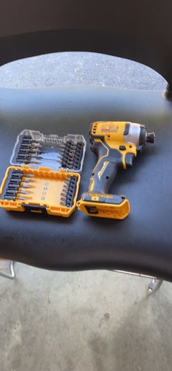 DEWALT DCF8091/4”(6mm) CORDLESS IMPACT DRIVER BRUSHLESS 20V no 0-2800RPM SCREW BITS TOOL ONLY SOLO HERRAMIENTA