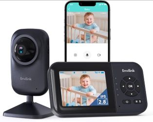 2.8" Screen 14h Battery, Sound Detection, Night Vision, Two Way Talk, Temperature Detection, 1200ft Range, Feeding Remind