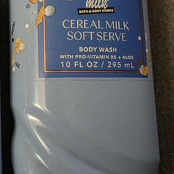 Bath And Body Work Body Wash Cereal Milk Soft Serve 