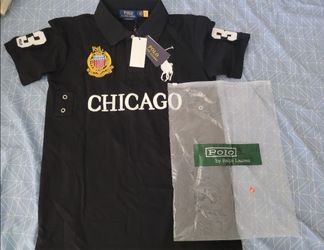Ralph Laurnen polo  BLACK CHICAGO BRAND NEW