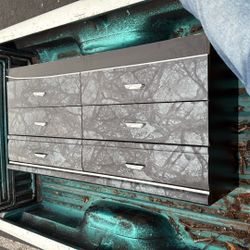 Marble/ Wood Dresser