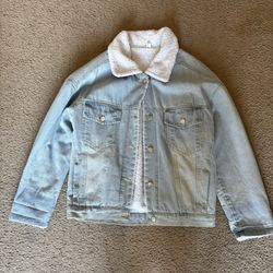 Women’s Denim Teddy Jacket