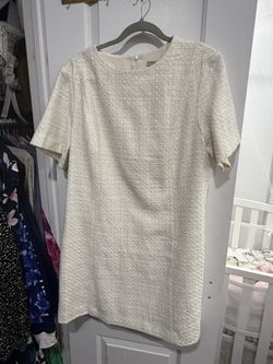 Cream Tweed Dress