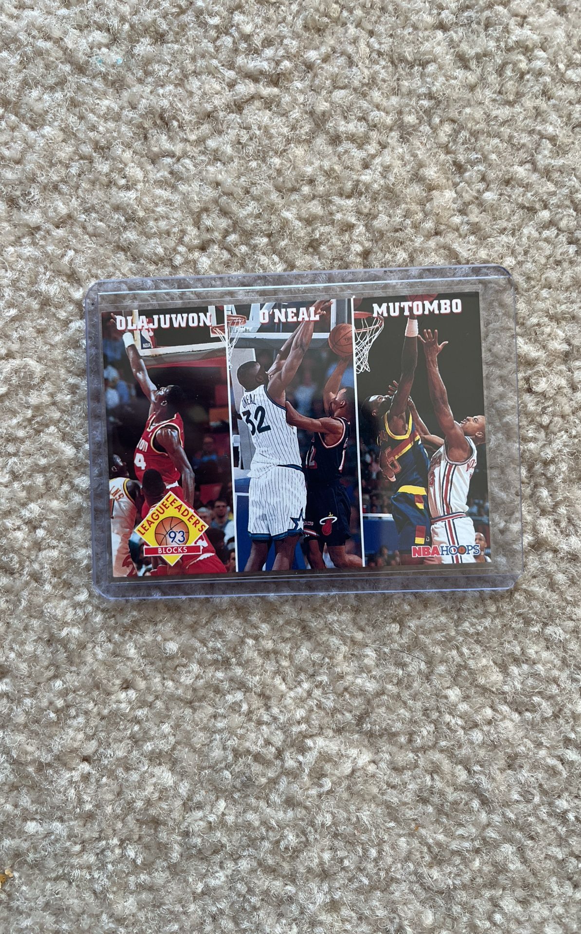 Olajuwon O’Neal Mutombo Blocks League Leaders #290…1993 Hoops