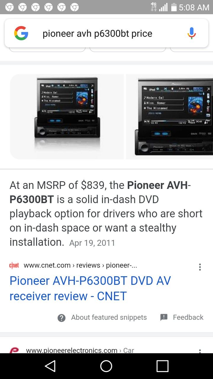 Pioneer Flip Screen