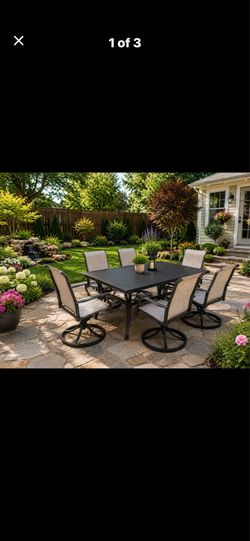 7 pcs new in box patio table set