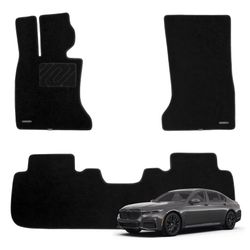 Carpet Floor Mats for BMW 7 Series 2016-2022, 3Pc