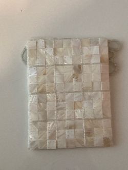 Mother of Pearl Tile Clutch Purse