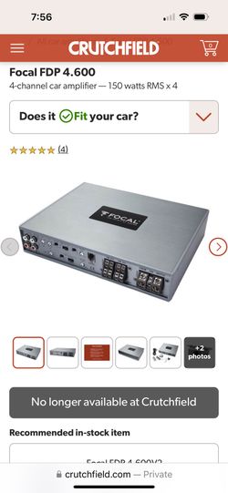 Focal 4 Channel Amplifier