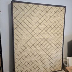 Queen Size Sealy Low-Profile Box Spring & Metal Frame