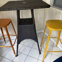 High Top Table And Stools