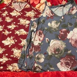 2 Blouses Floral