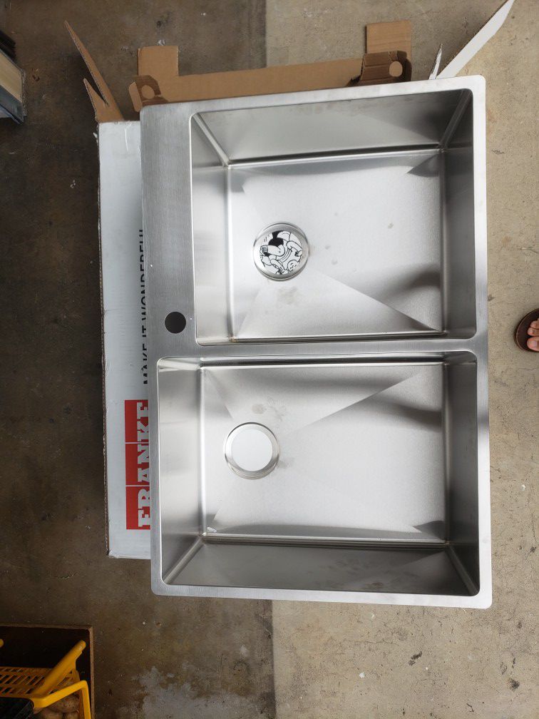 Brand new stainless steel kitchen sink