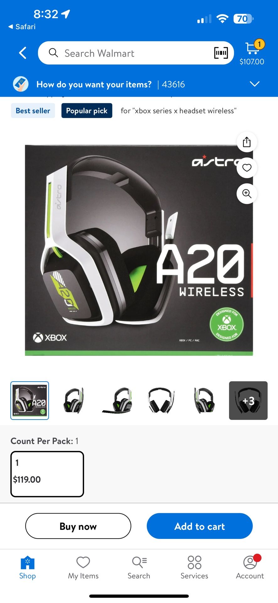 A20 Wireless Headset