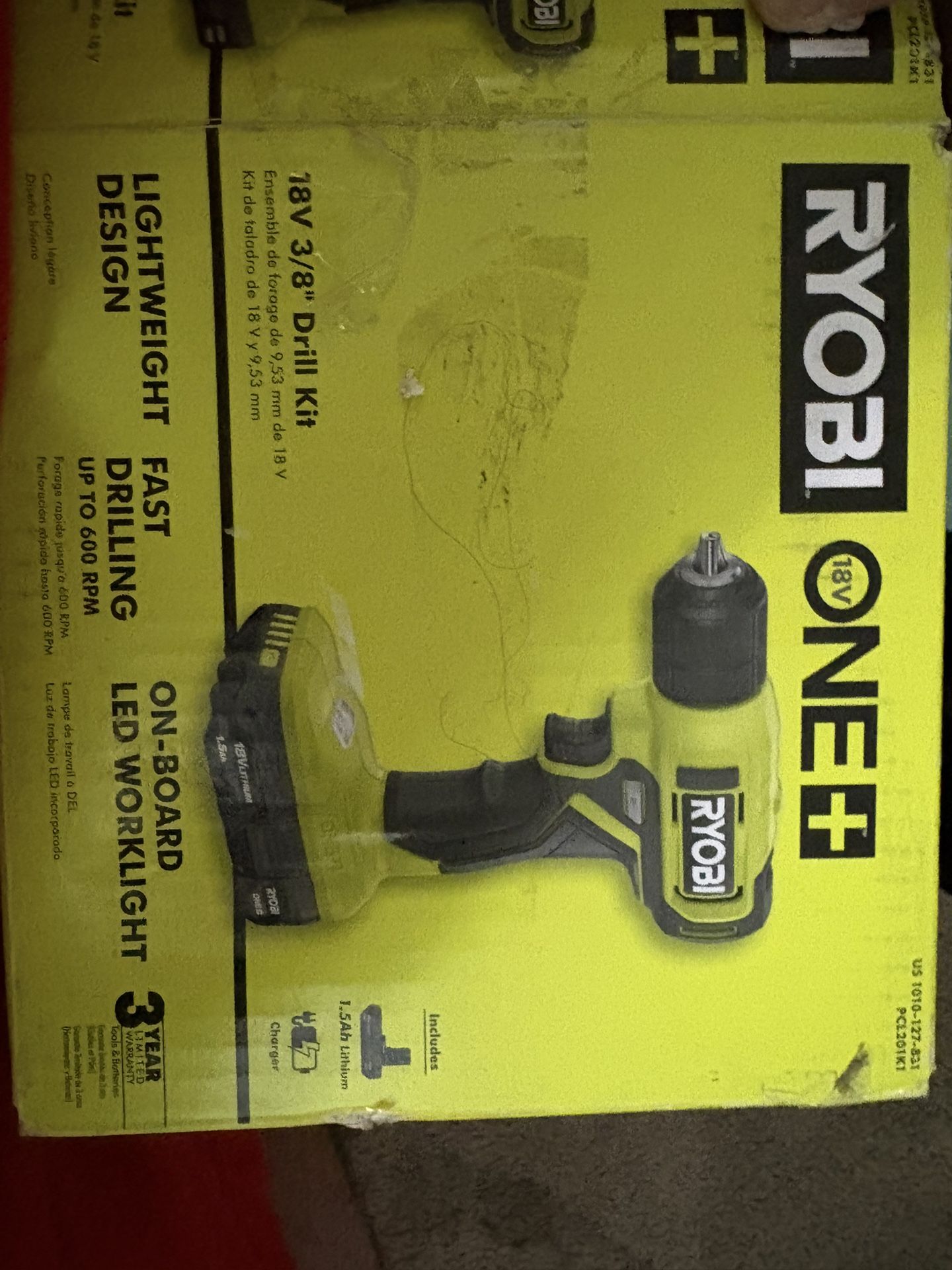 Ryobi 18v Drill Kit 