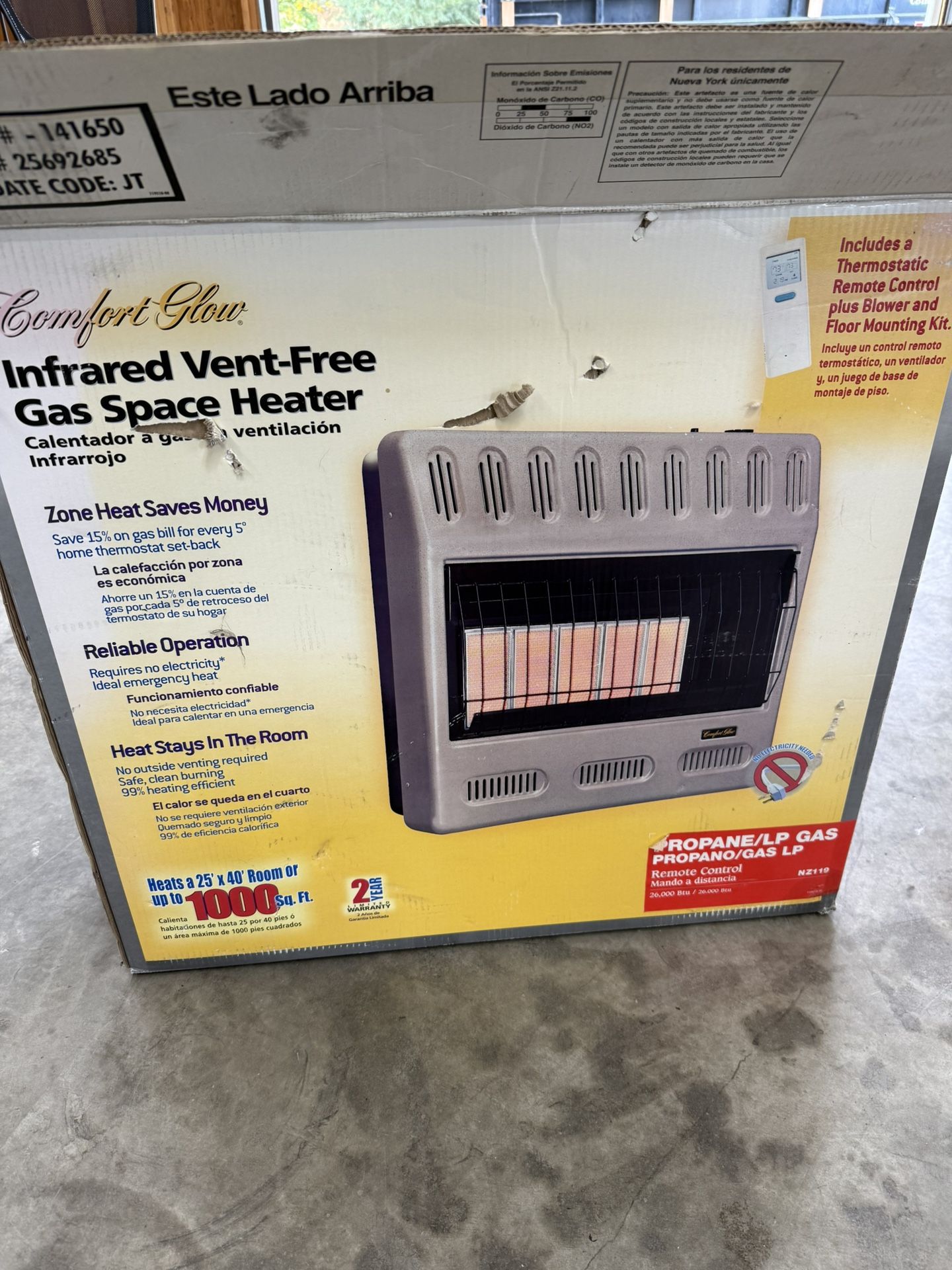 Infrared Vent-free Gas Space Heater 