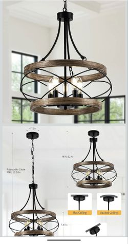 5-Light Farmhouse Chandelier