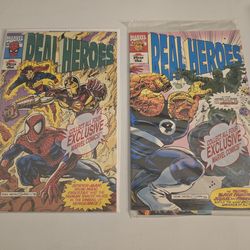Marvel Real Heroes Comic set 🍕 Pizza Hut 1994