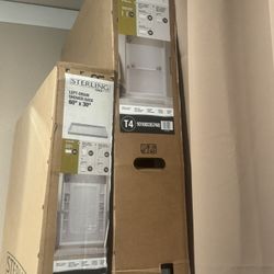 Sterling Kholer NEnd Wall Shower Set And LeftistDrain Shower Base Compatible 