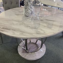 ROUND marble design DINING TABLE