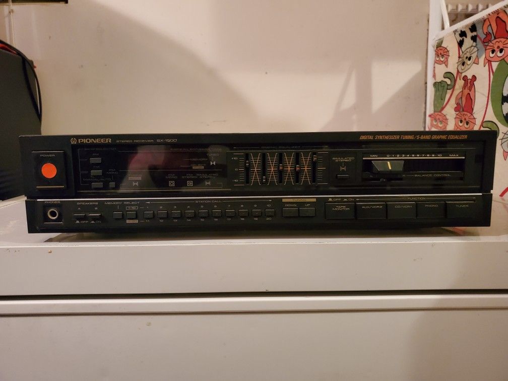 Pioneer Stereo Receiver w/5 Band Equalizer