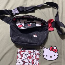 Hello Kitty Herschel Fanny Pack And Wallet