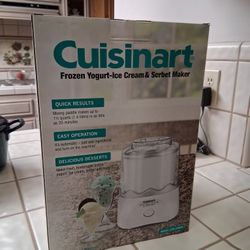 Cuisinart Automatic 1.5 Qt Frozen Yogurt-Ice Cream & Sorbet Maker BRAND NEW NEVER USED!.. asking $60.00