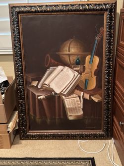 Old World, Oil Painting Nicely Framed