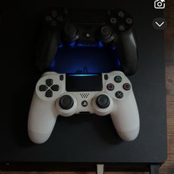 Playstation 4 Slim Console And Controllers