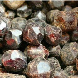 5pcs Natural Red Garnet Almandine Crystal Gemstone 65ctw