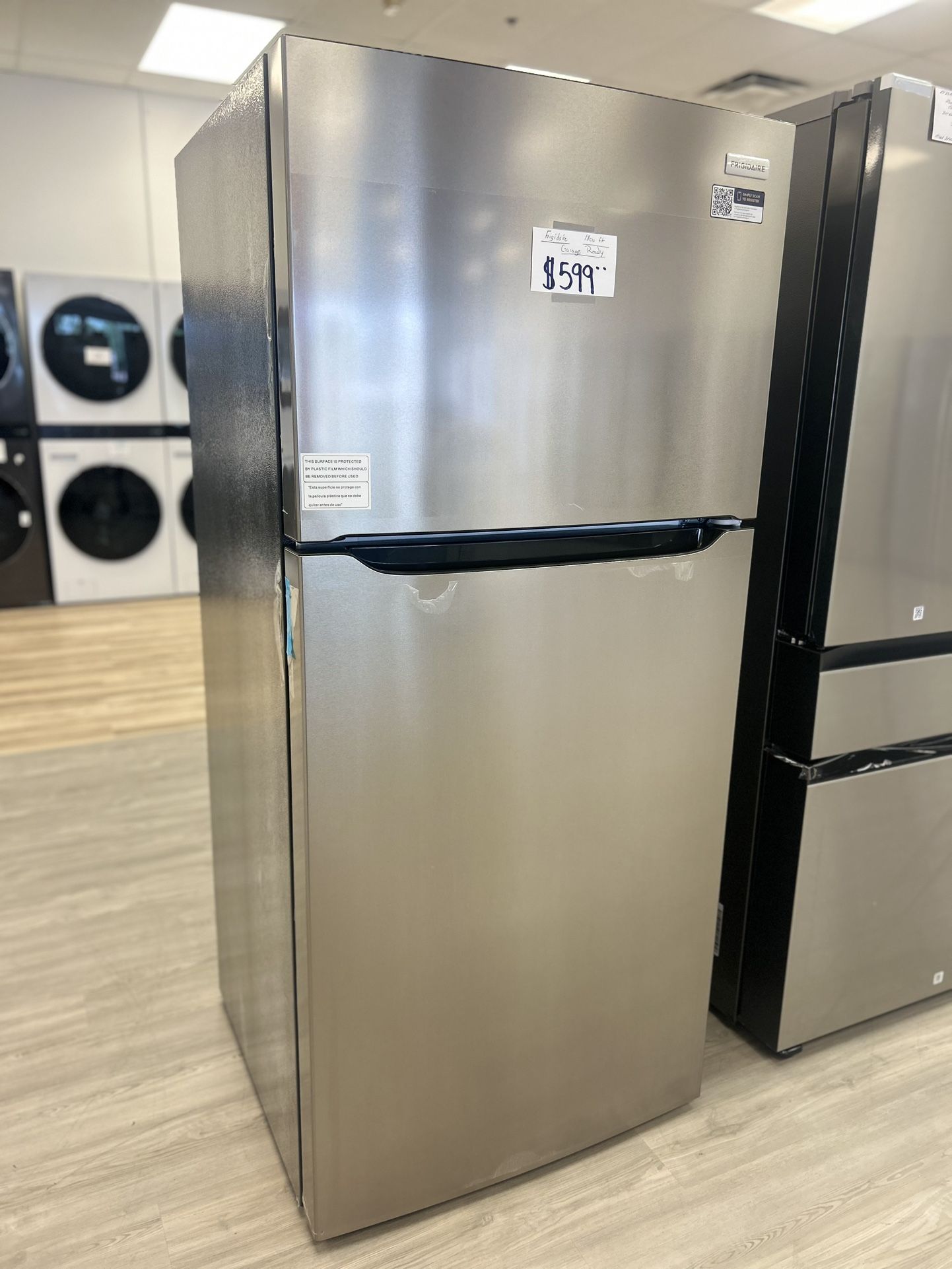 Frigidaire 30 in. 18.3 cu. ft. Garage Ready Top Freezer Refrigerator in Stainless Steel