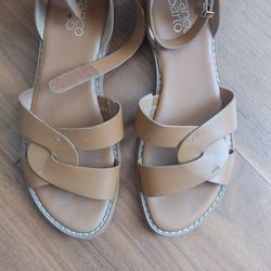 Franco Sarto Leather Sandals Like New