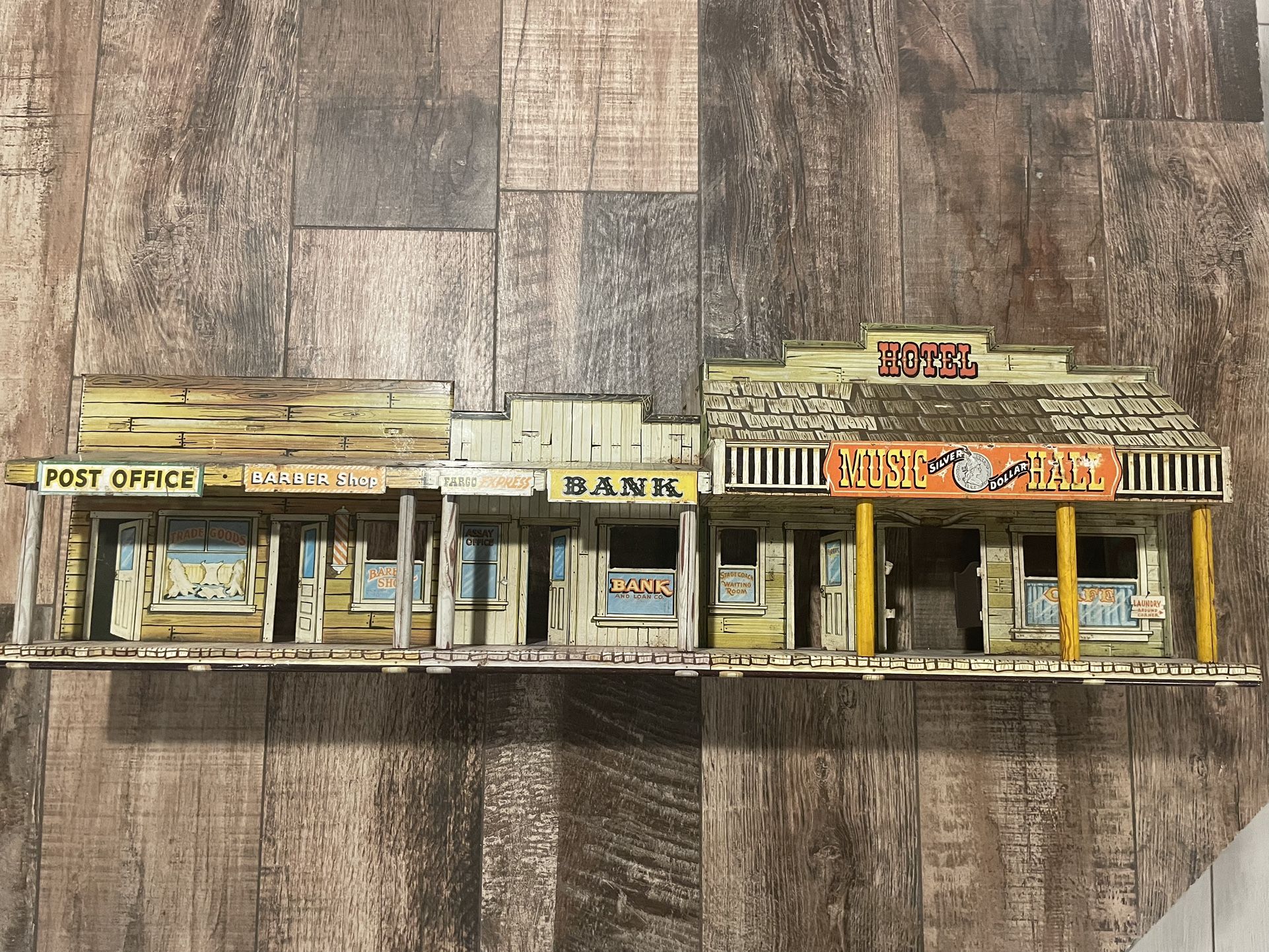 Old School Metal Doll House Building