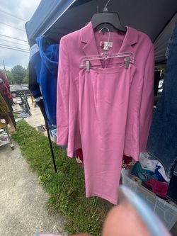 Pink Women's Blazer and Pants Suit Set