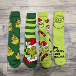 Grinch socks/cup $75