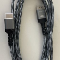 HDMI Cable 6.6 ft, Highwings 4K HDMI 2.0 Cord with High-Speed No Flickering, Nylon Braided & Gold-Pl