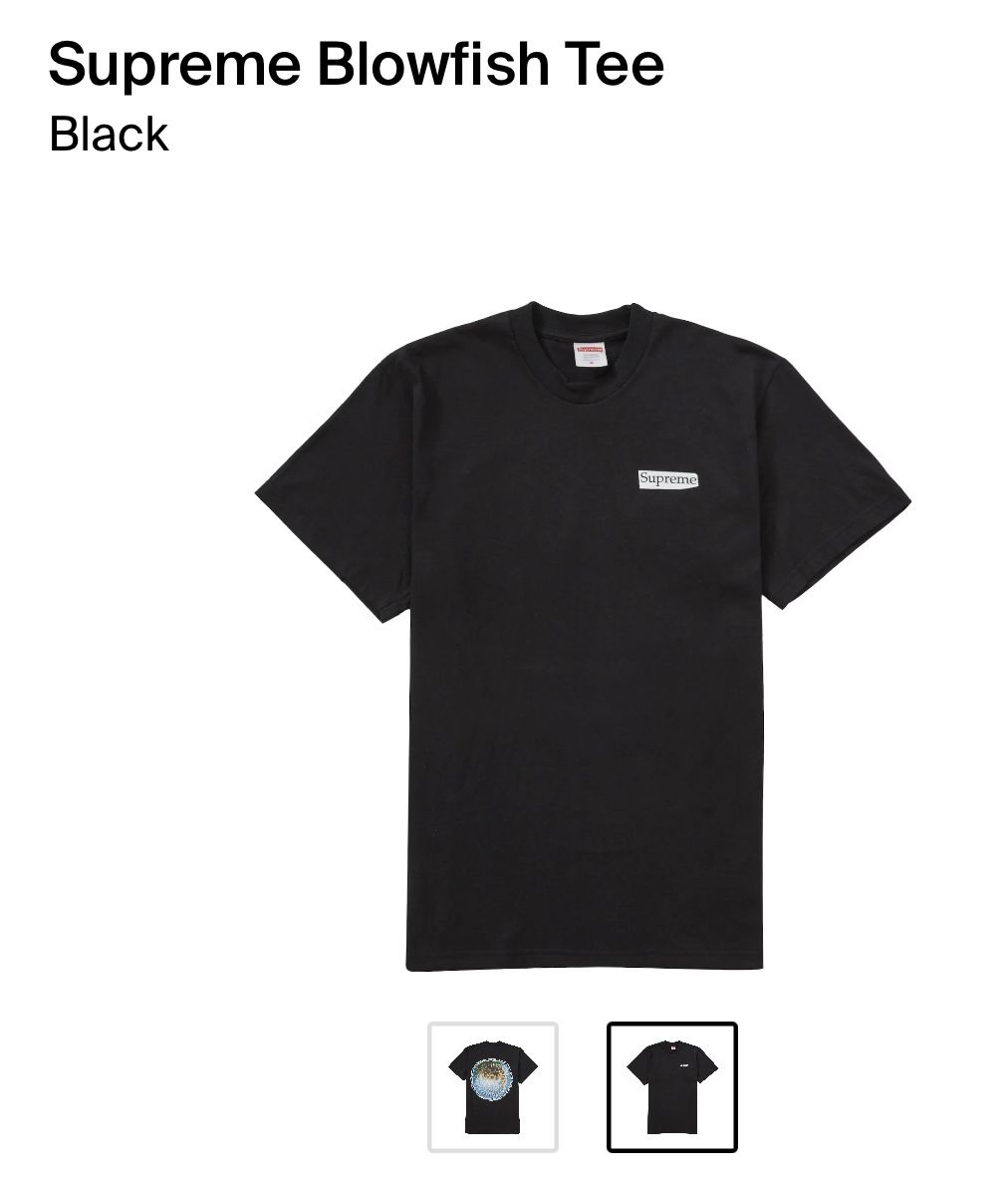 Supreme Blowfish Tee (Sz. S & M)