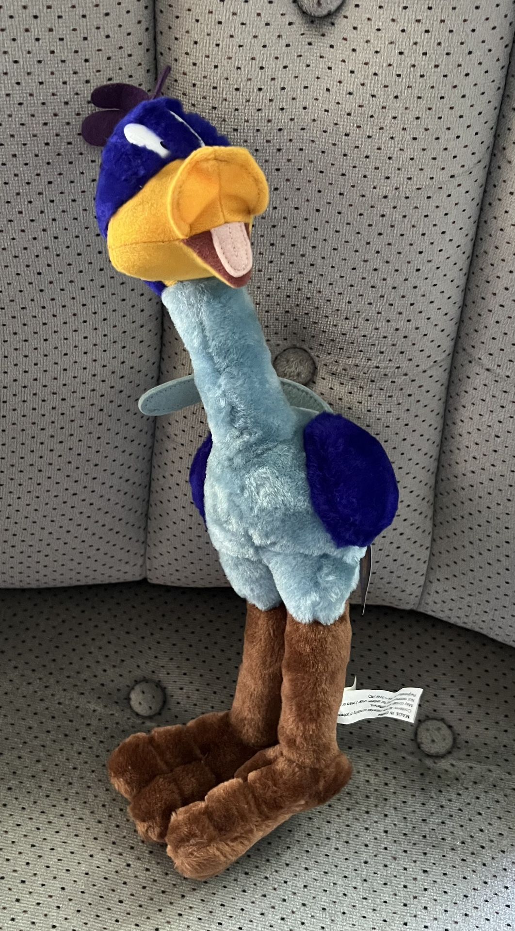 NEW Looney Tunes ROAD RUNNER stuffed animal plush - 14’in tall