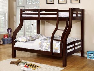 Twin/Full Wooden Bunk Bed @Elegant Furniture