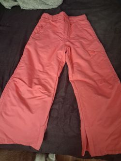 Pink snow pants size 10/12